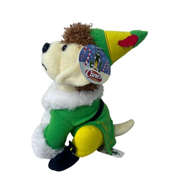 Raising Canes Buddy The Elf Plush Pup Dog Stuffed Animal Christmas Holiday 2015 - Picture 2 of 6